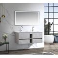 Washbasin decor two basins Plywood size 120 * 48