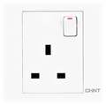 Panorama Socket 13A Single Bipolar With Switch - White