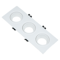 Full white 7 cm square plastic square spot frame