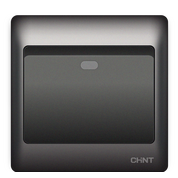Rival 10A Single Medium Switch - Gray Black