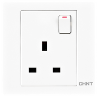 Panorama Socket 13A Single Bipolar With Switch - White