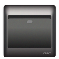 Rival 10A Single Switch - Gray Black