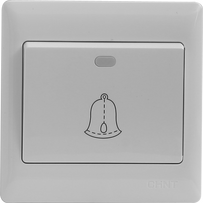 Rival 10A Single Bell Switch - White