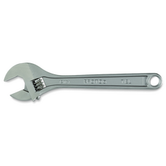 Satin Clik-StopAdjustable Wrench 15"
