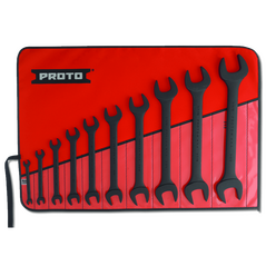 10 Piece Black Oxide Open-End Wrench Set