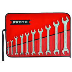 10 Piece Satin Open-End Wrench Set