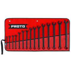 15 Piece Black Oxide Metric Combination ASD Wrench Set - 12 Point