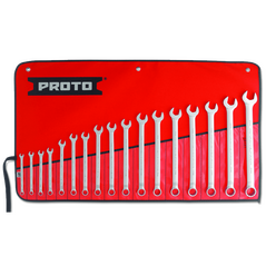 17 Piece Full Polish Metric Combination Wrench Set - 12 Point