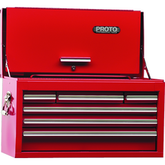 440SS 27" Top Chest with Drop Front - 6 Drawer, Red