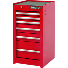 440SS Side Cabinet - 6 Drawer, Red