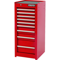 440SS Side Cabinet - 9 Drawer, Red