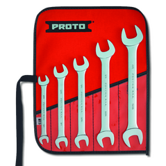 5 Piece Satin Open-End Wrench Set