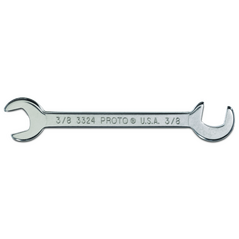 Short Satin Angle Open-End Wrench - 3/8"