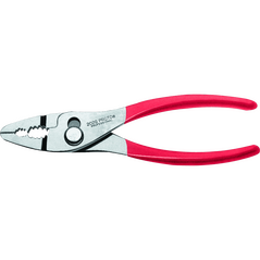 Slip-Joint Thin Nose Pliers w/ Grip - 6-11/16"