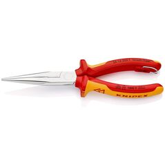 Snipe Nose Side Cutting Pliers (Stork Beak Pliers) chrome plated VDE 200 mm