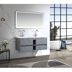 Plywood decorative washbasin, two basins, size 120 * 48
