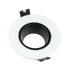 7 cm plastic circular spot frame, black and white inner frame, anti-glare
