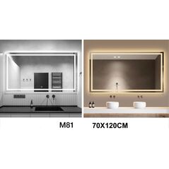 Three-color LED mirrors, size 120 * 60 cm