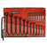 22 Piece Black Chrome Reversible Combination Ratcheting Wrench Set - Spline