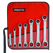 7 Piece Offset Reversible Ratcheting Box Wrench Set - 6 and 12 Point