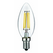 Transparent LED Candle Bulb 4 Watts (Film) - Yellow