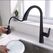 Kitchen Mixer Pull Head Concealed Black