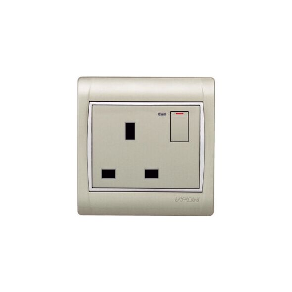 13 amp socket with VISION switch