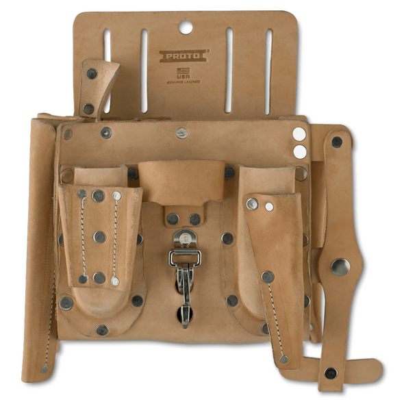 14-Pocket Leather Extra Capacity Electrician’s Tool Pouch