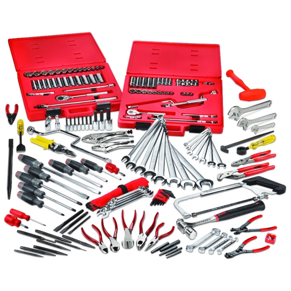 مجموعة أدوات الصيانة المتوسطة 165 قطعة مع صندوق علوي J442719-8RD