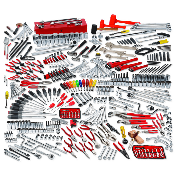 مجموعة أدوات الصيانة المتقدمة 400 قطعة مع خزانة الأسطوانة J442742-8RD والصندوق العلوي J442719-12RD-D