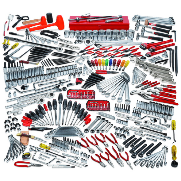 453 Piece Intermediate Tool Set With Roller Cabinet J453441-8RD And Top Chest J453427-6RD