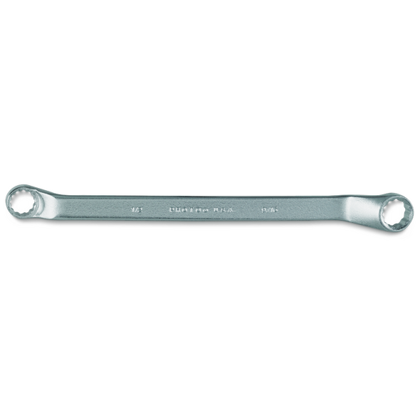 Satin Deep Offset Double Box Wrench 1/2" x 9/16" - 12 Point