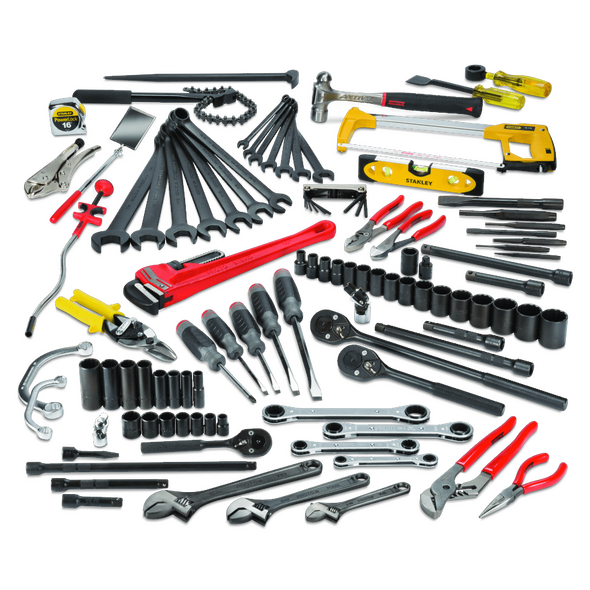 107 Piece Railroad Pipe Fitter's Set with Tool Box
