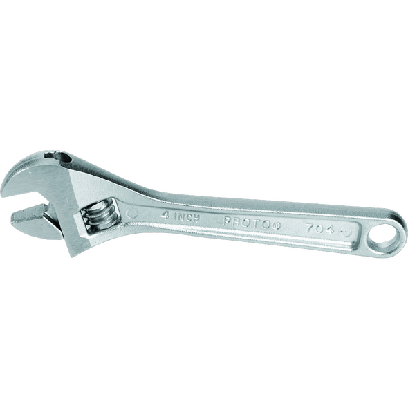 Satin Adjustable Wrench 6"