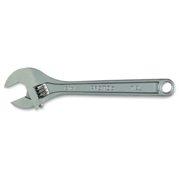 Satin Clik-StopAdjustable Wrench 18"