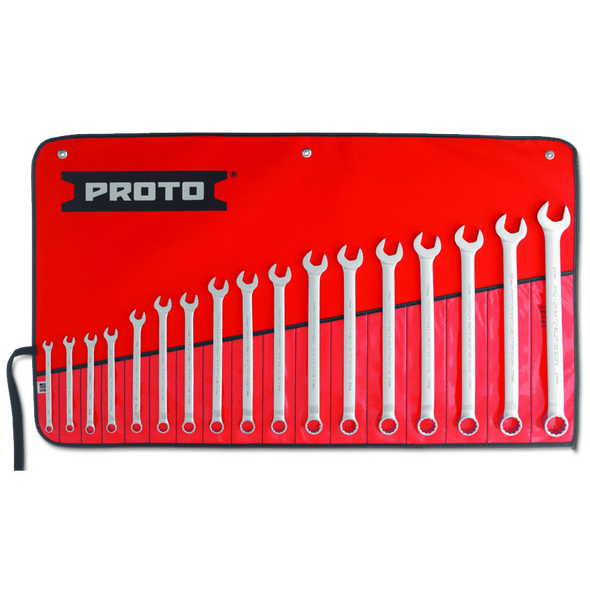17 Piece Full Polish Metric Combination Wrench Set - 12 Point