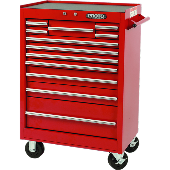 440SS 27" Roller Cabinet - 12 Drawer, Red