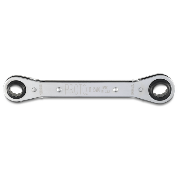 Double Box Reversible Ratcheting Wrench 15 x 17 mm - 12 Point