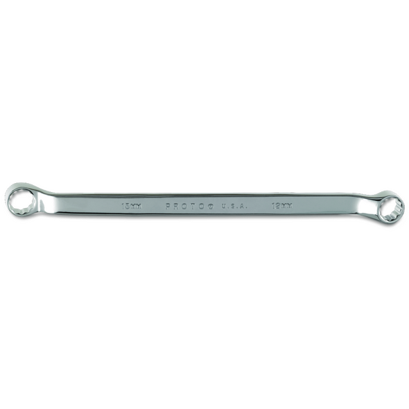 Full Polish Offset Double Box Wrench 12 x 13 mm - 12 Point