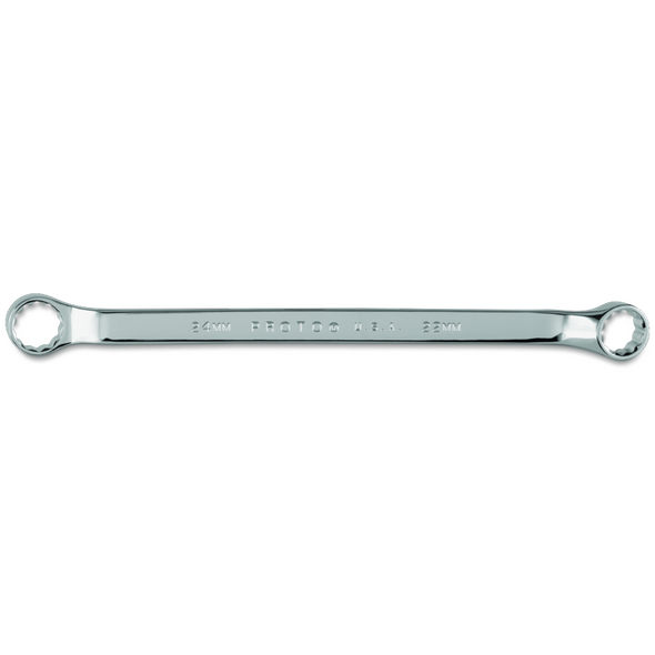 Full Polish Offset Double Box Wrench 22 x 24 mm - 12 Point