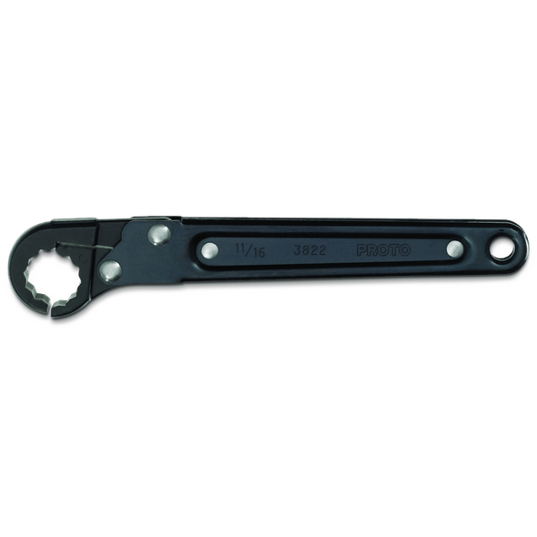 Ratcheting Flare-Nut Wrench 11/16" - 12 Point