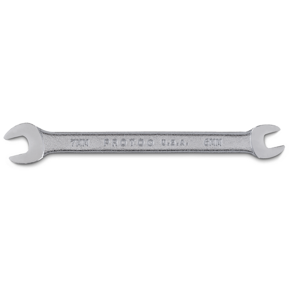 Satin Open-End Wrench - 6 mm x 7 mm