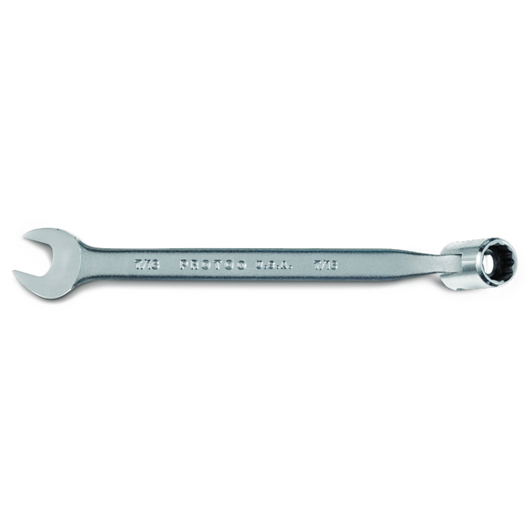Satin Combination Flex-Head Wrench 7/16" - 12 Point
