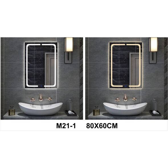 Two-color LED mirrors size 80 * 60 cm