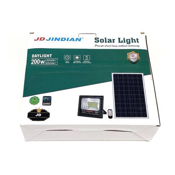 White Solar Floodlight (200 Watt), JD JINDIAN