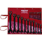 20 Piece Black Chrome Reversible Combination Ratcheting Wrench Set - Spline