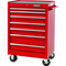 440SS 27" Roller Cabinet - 7 Drawer, Red
