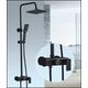 Mixer set with shower complete black